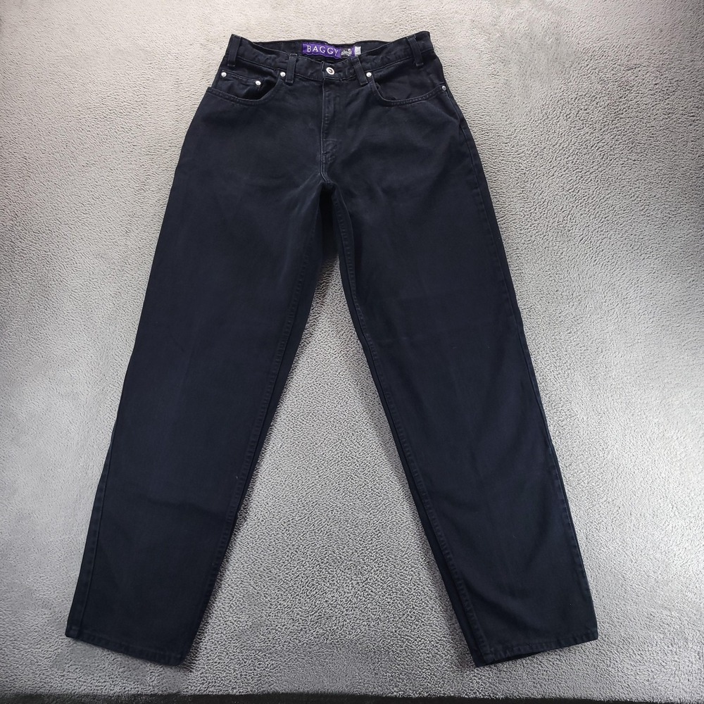 VTG Levis SilverTab Baggy Jeans Mens 32x34 Black Relaxed Tapered Made in USA 90s